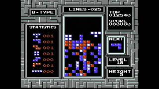 Tetris (NES) - B-Type 18-5 Clear