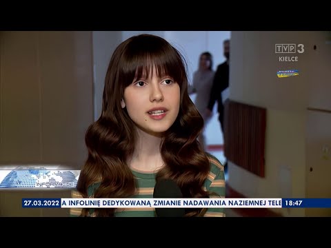 Darina Krasnovetska about the concert "Solidarity with Ukraine" on TVP3 Kielce (March 27, 2022)