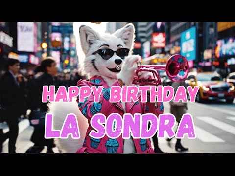 LA SONDRA Happy Birthday Song - Happy Birthday to La Sondra