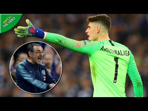 Kepa Arrizabalaga Refuses to be substituted in Carabao Cup Final Penalties 1080p HD