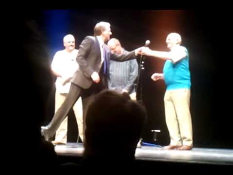 Grandad Barrie live on stage with Duncan Norville Lichfield Garrick