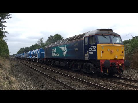 DRS 57002 motors past Barrells Road on 6Z60