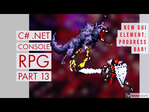 C NET Game Development State RPG 013 Amazing new dynamic GUI element PROGRESS BAR