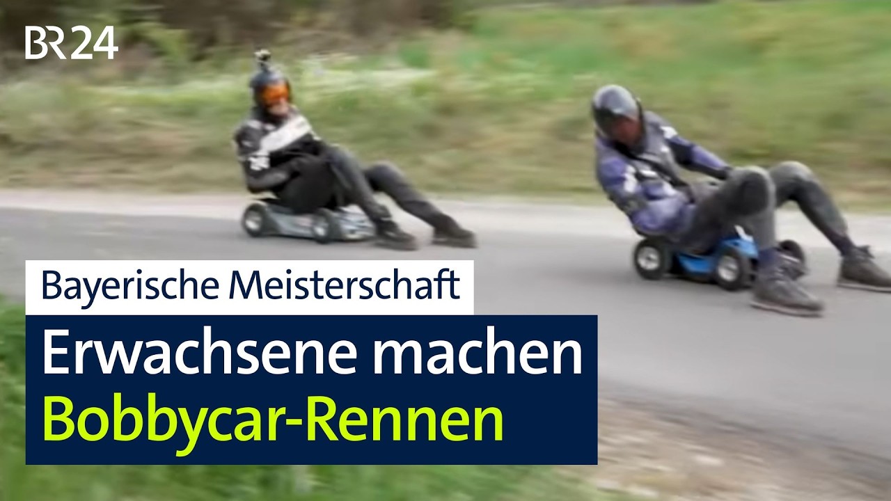 Bayerische Meisterschaft im Bobbycar-Fahren | Abendschau | BR24
