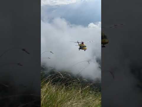 Alpinista ferito - l'intervento dei soccorritori sul monte Corchia