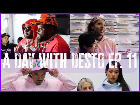 A Day With Desto Dubb EP. 11 | FREAKY T & PEEZY ! 2 POP-UPS BACK 2 BACK