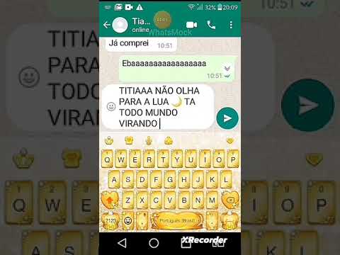 #Fake chat #WhatsMock #Fake chat #viral entrei para  a trend da lua!!