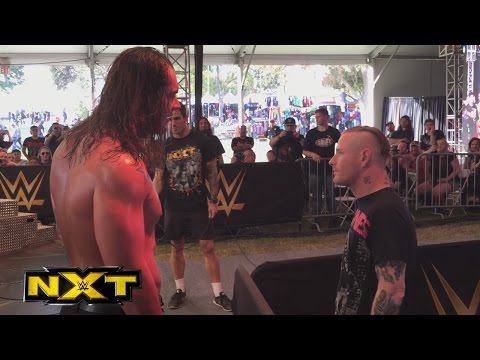 Slipknot's Corey Taylor hits Baron Corbin at the NXT Aftershock Festival