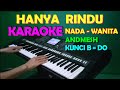 Download Lagu HANYA RINDU ANDMESH - KARAOKE NADA WANITA ,HD Mp3 Free