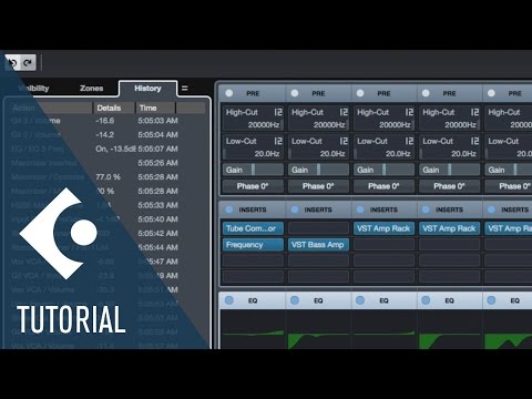 MixConsole History | New Features in Cubase Pro 9