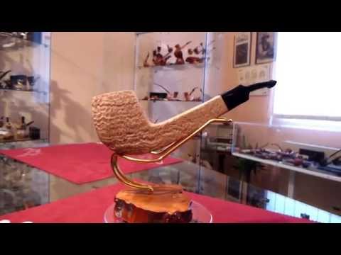 Pipa in radica half bent sabbiata - www.paronellipipe.it