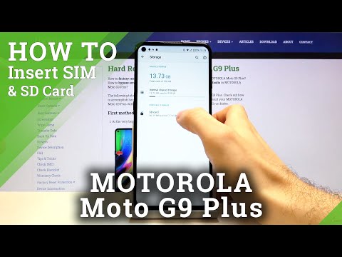 How to Input SIM and SD Card to MOTOROLA Moto G9 Plus – Insert SIM and SD Cards