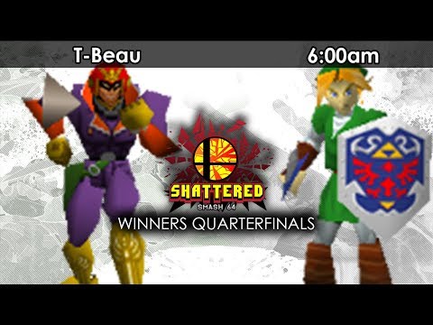 Smash 64: T-Beau (Captain Falcon) V SMT | 6:00am (Link) - Shattered 122 Tournament SSB64
