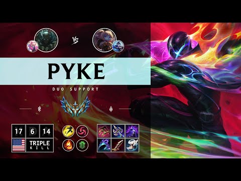 Pyke Support vs Poppy - NA Challenger Patch 14.14
