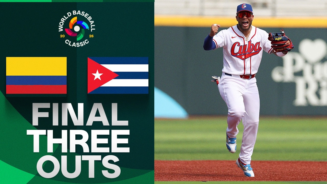 FINAL 3 OUTS: Team Cuba LOCKS IT DOWN to defeat Team Colombia 🇨🇺 | World Baseball Classic