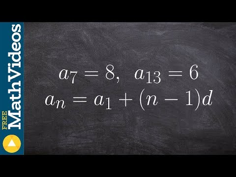 How to find the rule of a arithmetic sequence given two values in the sequence