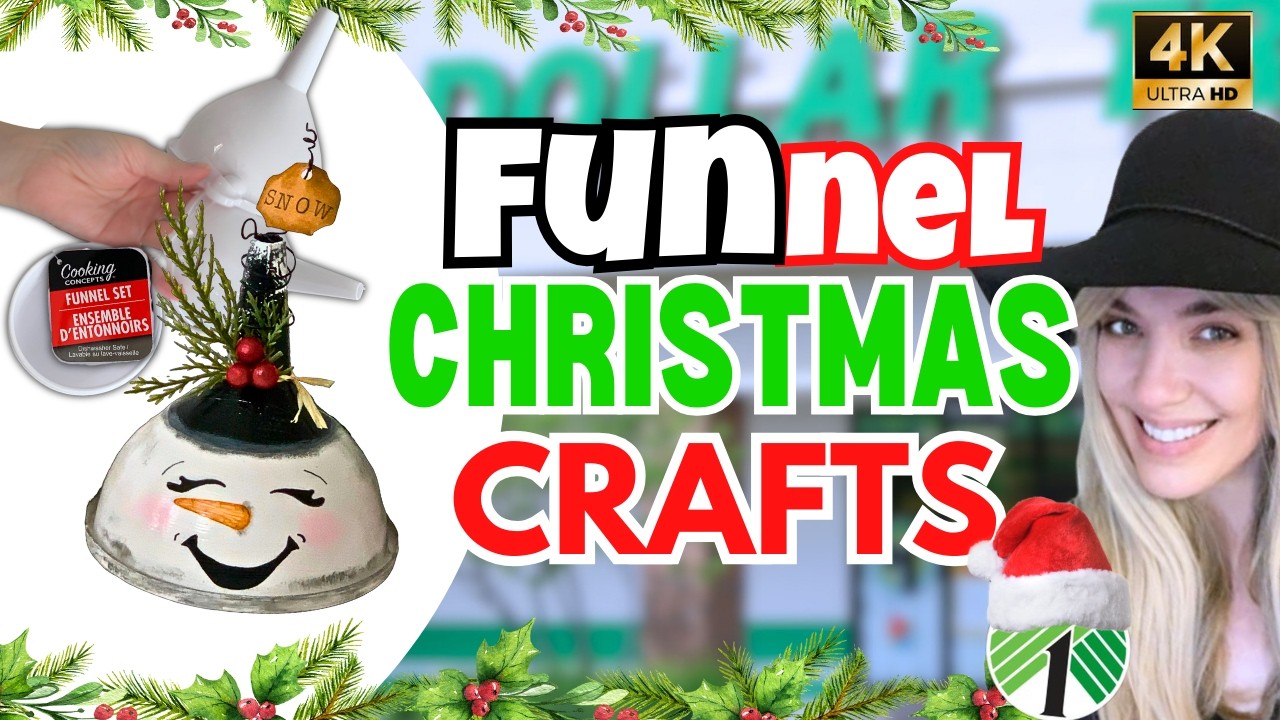 Ingenious! Dollar Tree Christmas DIYS using Dollar Tree Funnels
