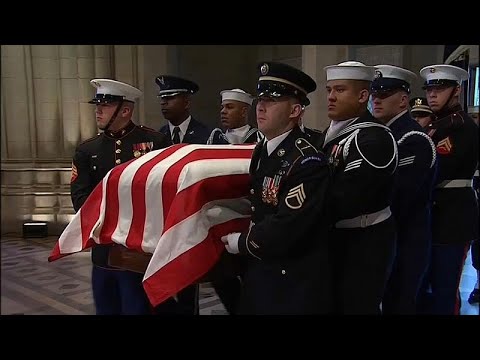 شاهد جنازة الرئيس الأمريكي الأسبق جورج بوش الأب