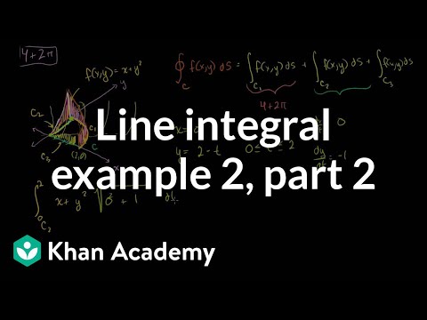 Line Integral Example 2 Part 2