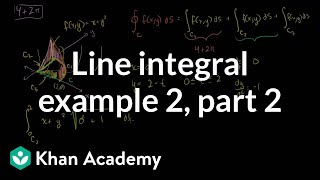 Line Integral Example 2 (part 2)