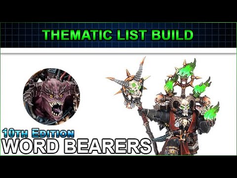 Cabal of Chaos WORD BEARERS Thematic List Build - Warhammer 40k