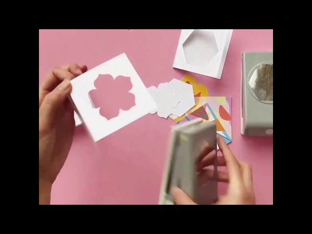 Vídeo relacionado con 1 perforadora rectangular de 0.8 pulgadas, palanca rectangular festoneada para manualidades, álbumes de recortes, manualidades, suministros de manualidades