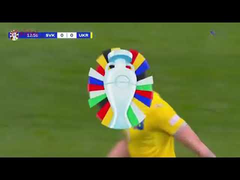 Slovakia V Ukraine Euro Highlight