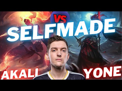 SELFMADE | AKALI VS YONE | MID GAMEPLAY | Patch 14.24 / Season 14 | #LeagueofLegends