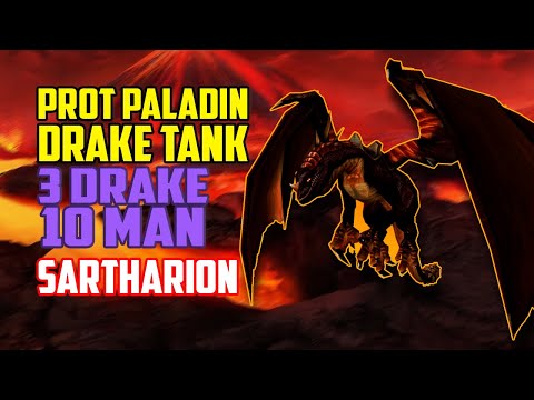3 Drake Sartharion 10m Drake Tank Prot Paladin POV - WotLK Classic