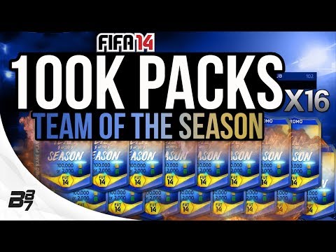 16x TOTS 100K PACKS!!! | FIFA 14 Ultimate Team Pack Opening