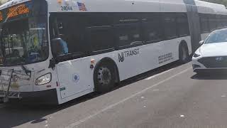 NJT #24050 On the 119 to Jersey City and Bayonne New Flyer Xcelsior XD60 (Inside) 2024