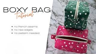 How to Sew a Quilted Boxy Bag | DIY | Beginner-Friendly Tutorial
