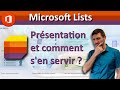 Microsoft Lists - Présentation et comment l'utiliser