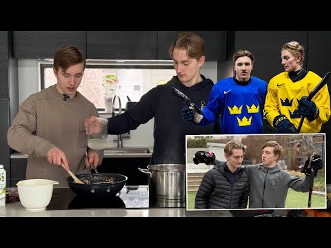 Pasta Carbonara a la Björck – följ med hem till JVM-stjärnorna Viggo och Wilson