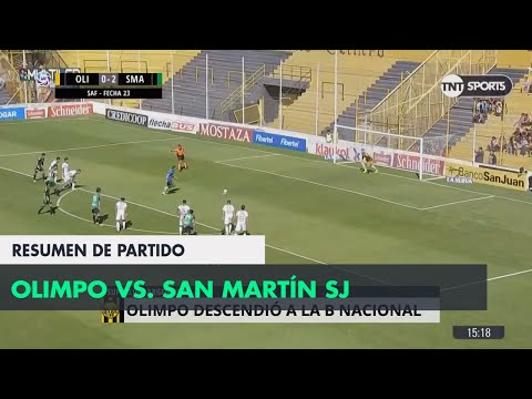 Resumen de Olimpo vs San Martín SJ (0-2) | Fecha 23 - Superliga Argentina 2017/2018