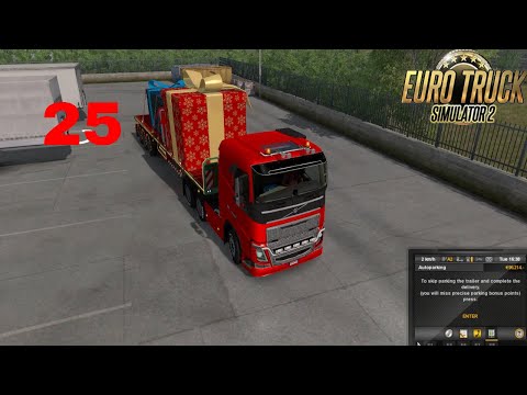 Let's Play Euro Truck Simulator 2 - Italia DLC Part 25 Rome - Napoli Gifts Christmas Special