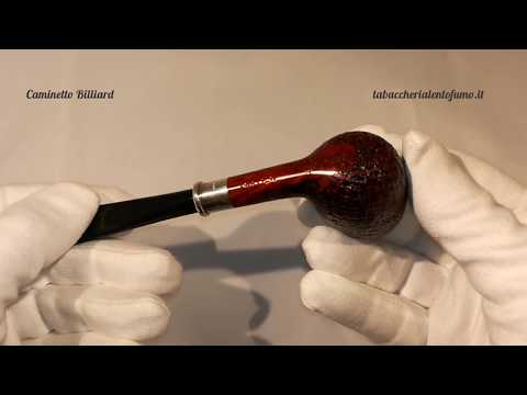 Tabaccheria Lento Fumo - pipa Caminetto sabbiata billiard con vera in argento