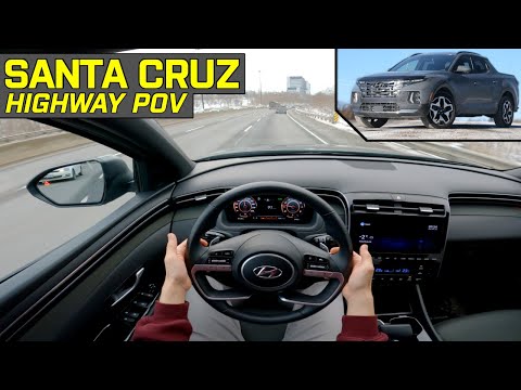 Semi-Autonomous Driving! - 2022 HYUNDAI SANTA CRUZ Highway Driving Assist - POV Test Drive