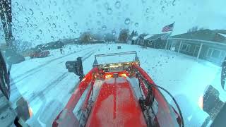 Early Saturday morning snow push with the Kioti DK5320SE