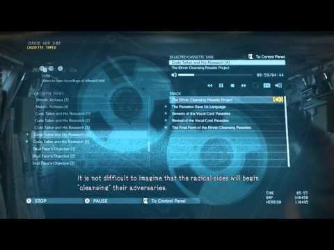 MGS5 Tapes - Code Talker and His Research [1-5]