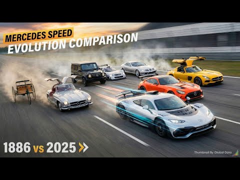 MERCEDES SPEED EVOLUTION COMPARISON | FASTEST MERCEDES 3D COMPARISON