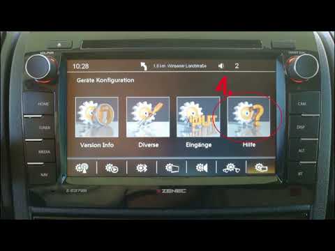 Zenec Z E3726 Handbremssignal ausschalten