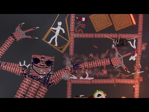 Golem Fights With People in People Playground (2)