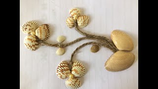 ShellCraft Ideas|SeaShell Crafting Of Flowers|Easy  and simple SeaShell Crafty|shells DIY Home Decor