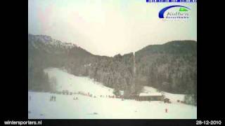 preview picture of video 'Oberammergau Kolbensesselbahn webcam time lapse 2010-2011'