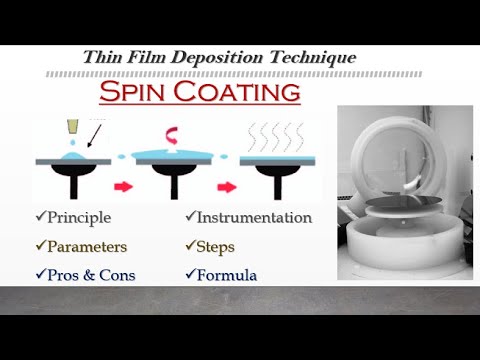 20.Spin Coating Methodology in detail|Conditions for good quality thin film|General Instrumentation|