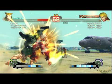 SUPER STREET FIGHTER 4 Arcade Edition(PC Rank Match) GUILE vs Ken