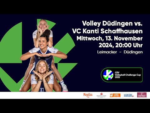 CEV Challenge CUP 2025: Volley Düdingen (SUI) - VC Kanti Schaffhausen (SUI)