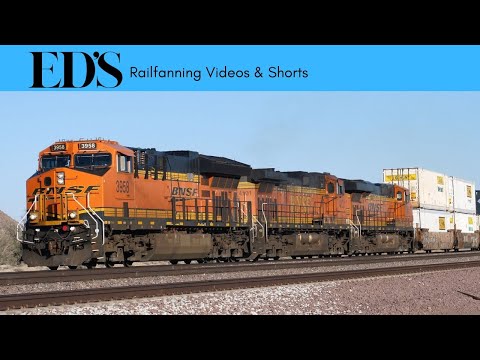 Freight Train Compilation BNSF Desert Scenes Vol 29