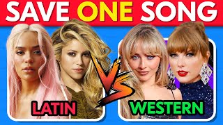 Download lagu Save One Song : ESPAÑOL vs INGLÉS| Popular Latin  Vs Western hits | Music Quiz mp3